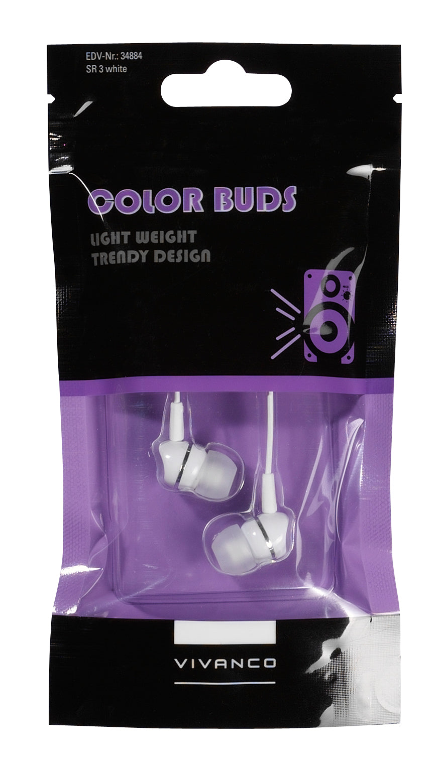 Auricolari Color Buds con Jack 3,5 mm