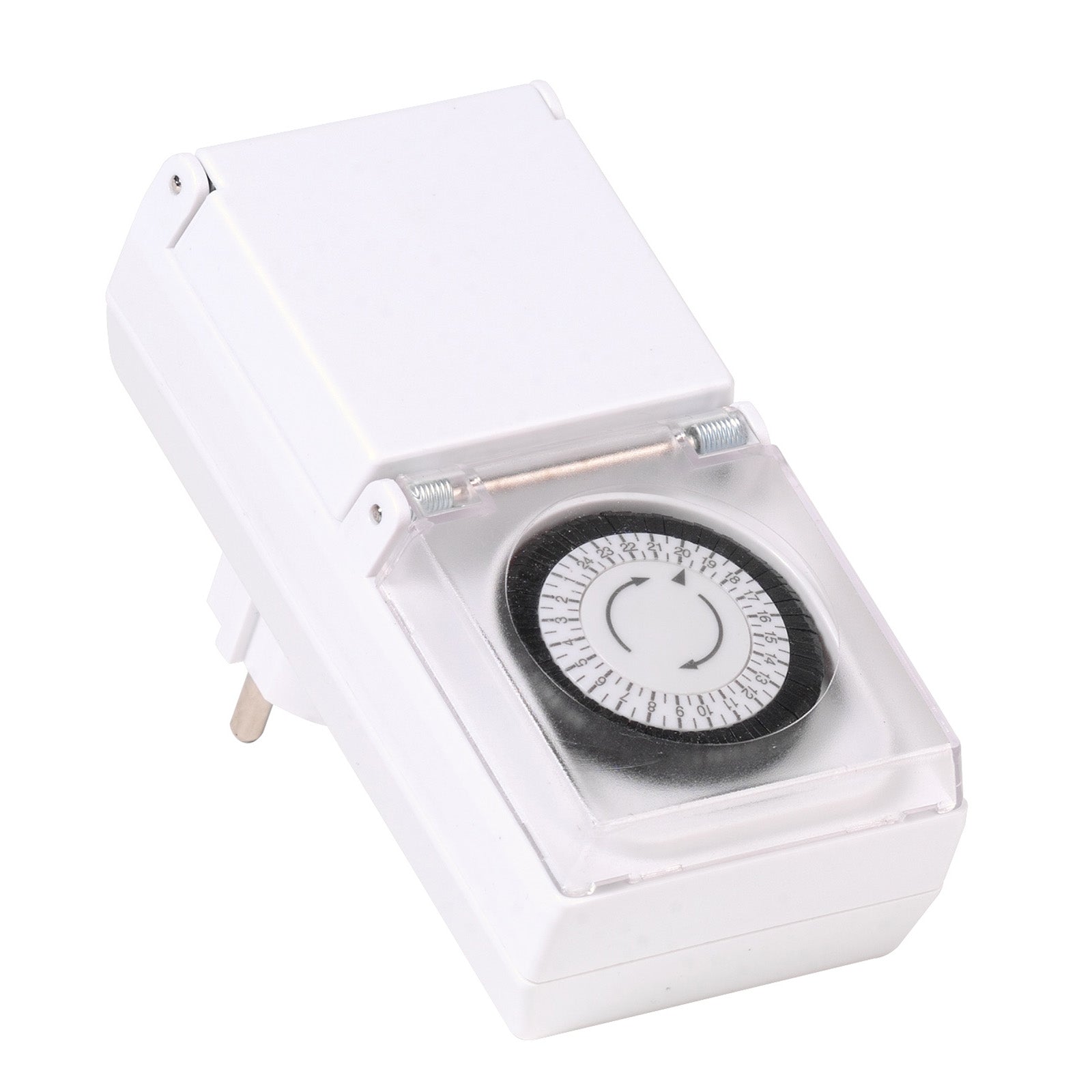 Presa da esterno con timer meccanico