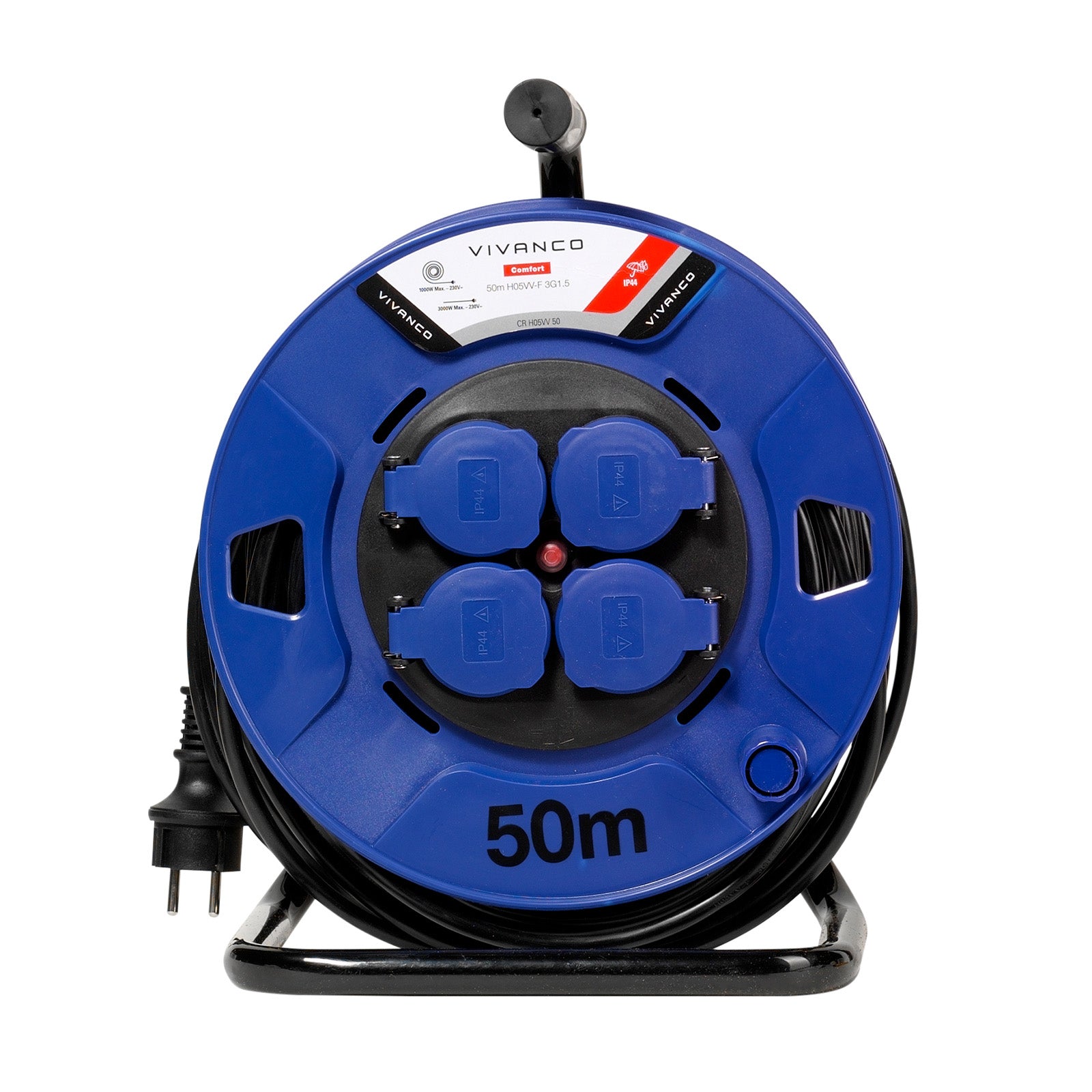 Outdoor multi-socket extension cord, 50 m