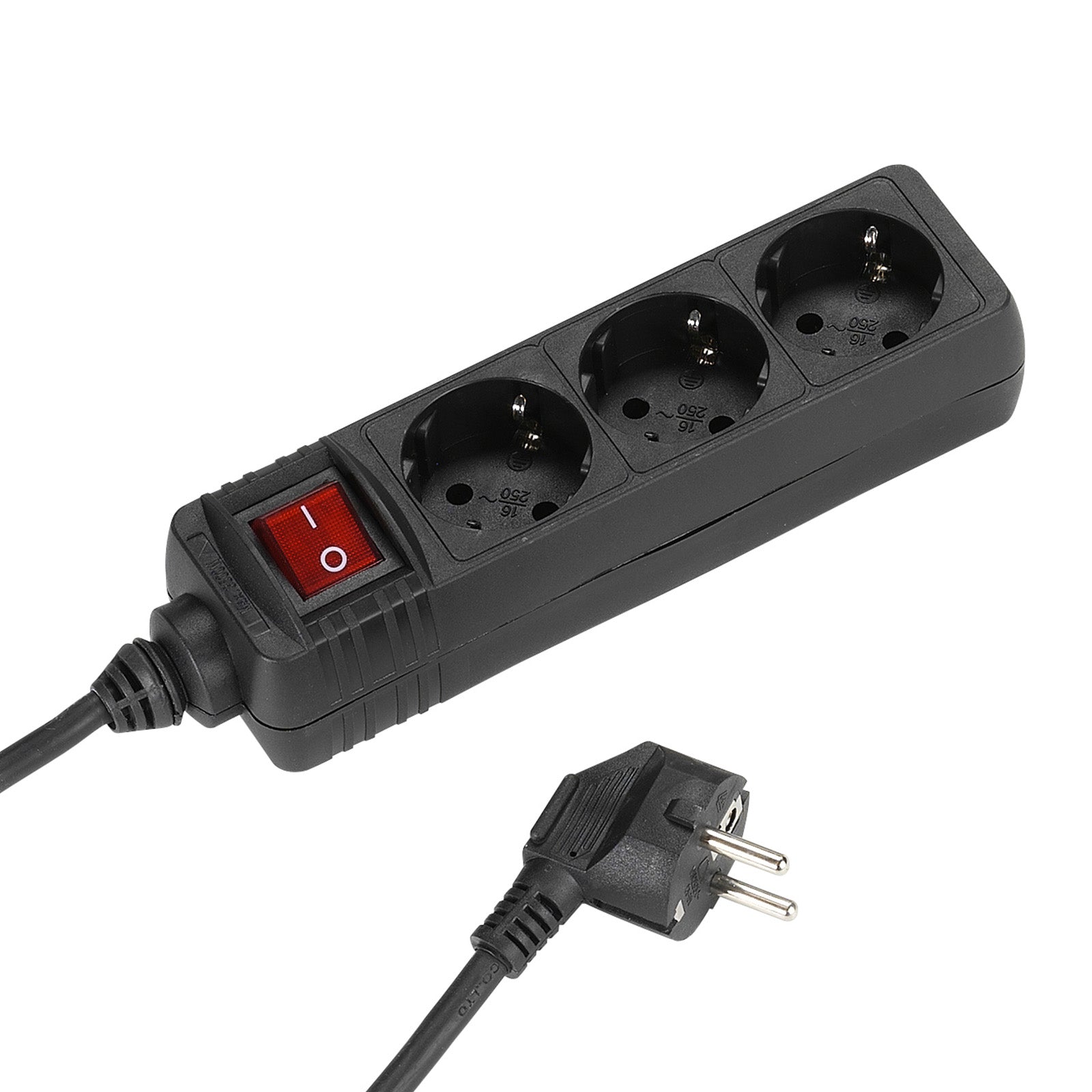 Power strip with 3 Schuko ports