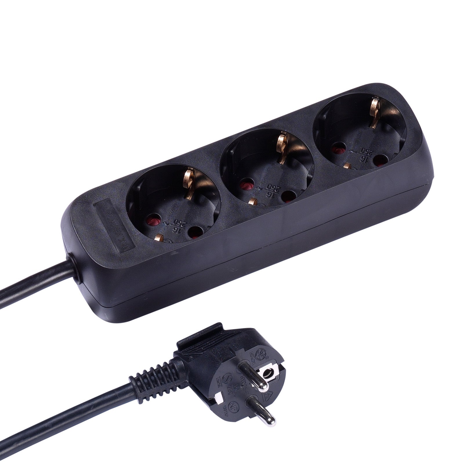 Power strip with 3 Schuko ports