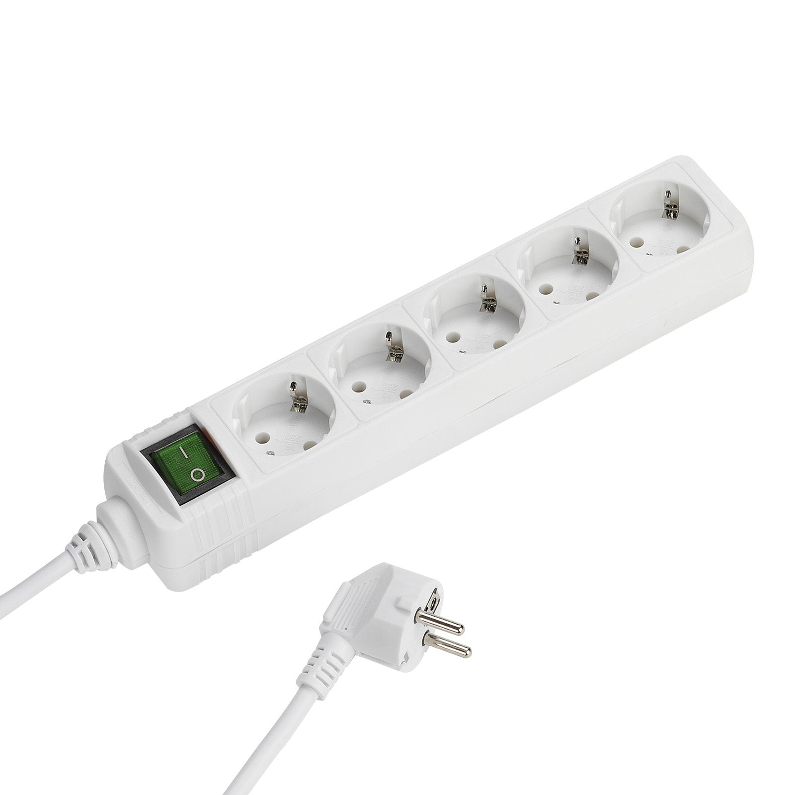 Power strip with 5 Schuko ports