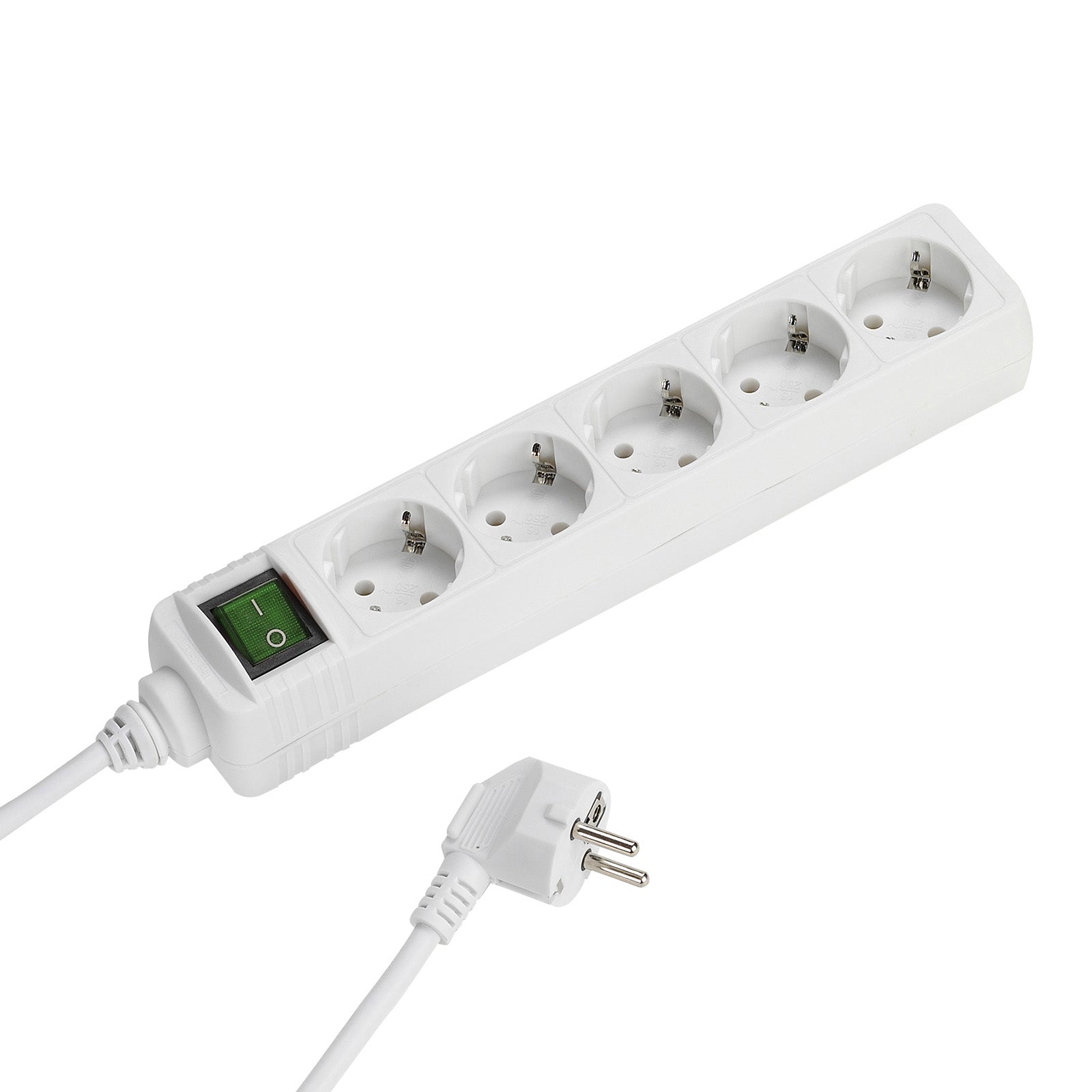 Power strip with 5 Schuko ports