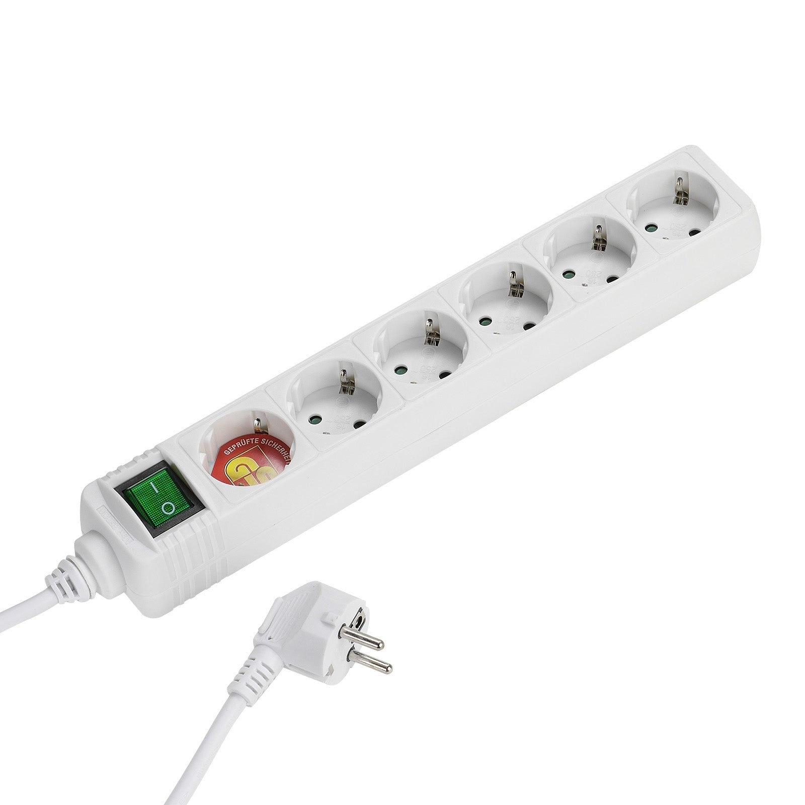 Power strip with 6 Schuko ports