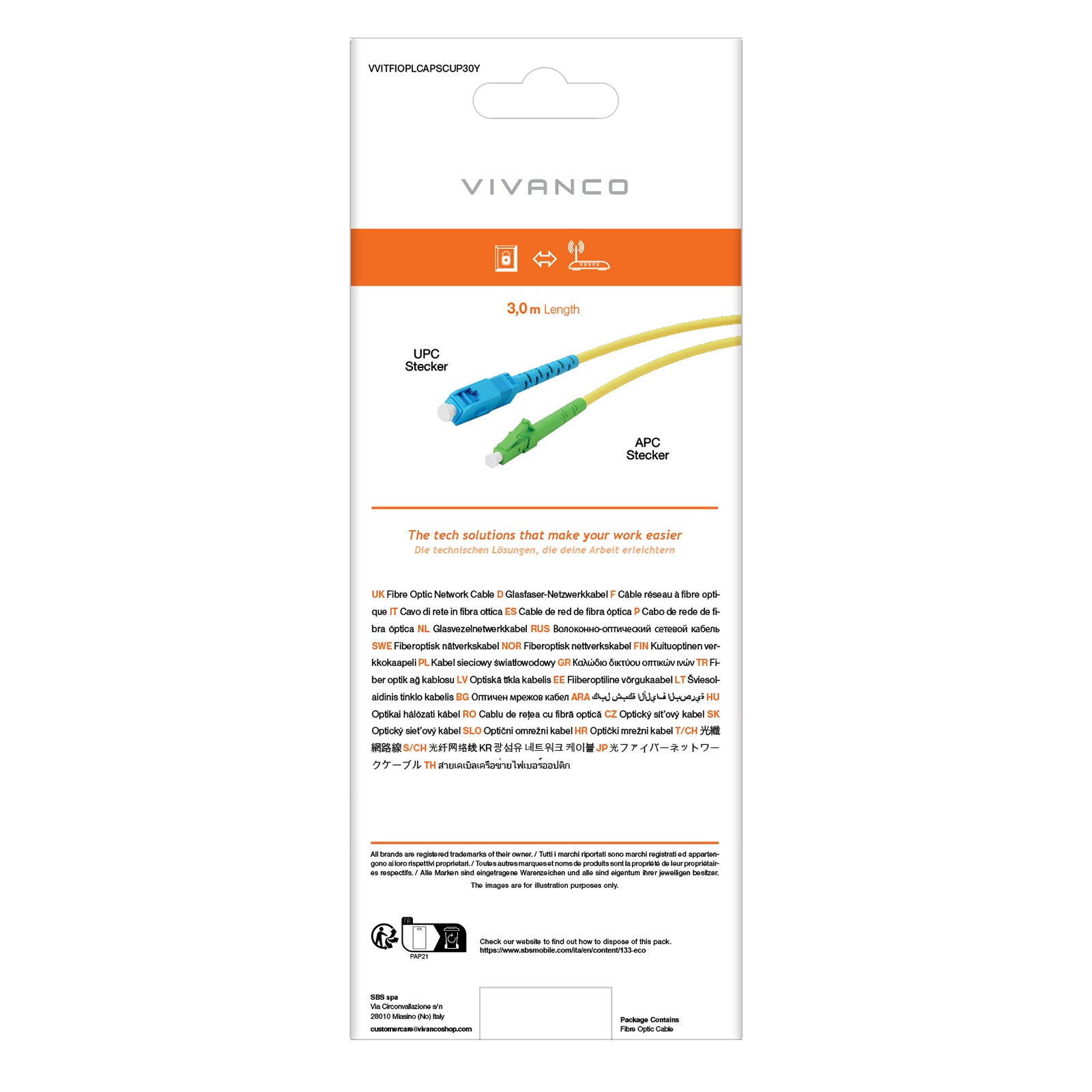 LC/APC/SC/UPC Fiber Optic Network Cable