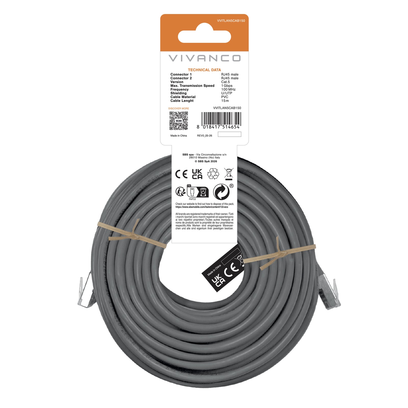 Cavo di rete cat 5e