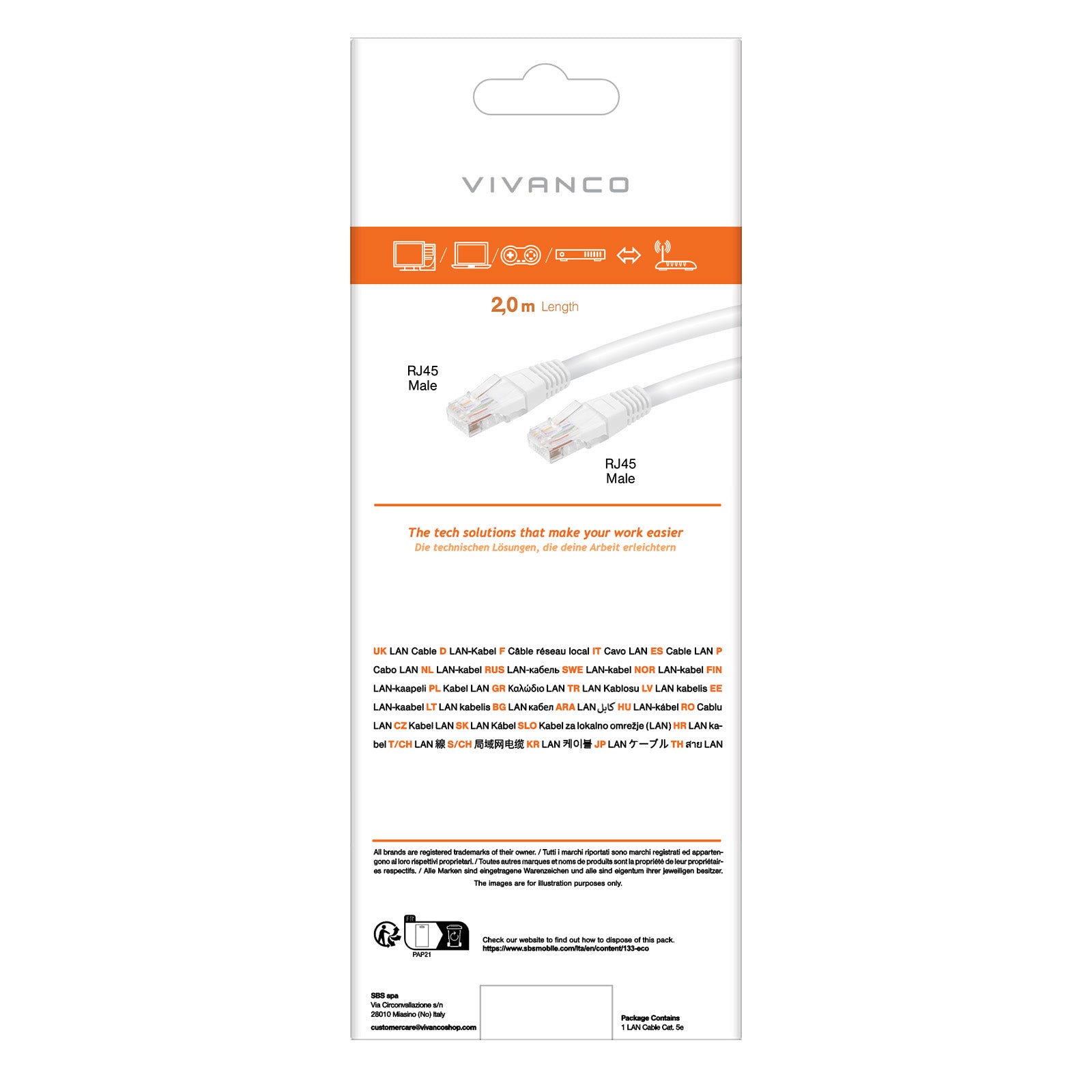 Cavo di rete cat 5e