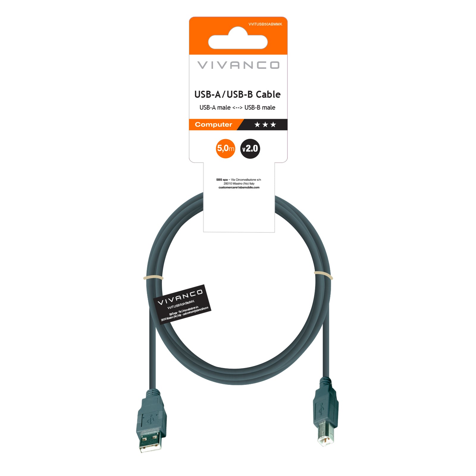 Cavo USB tipo A - USB tipo B