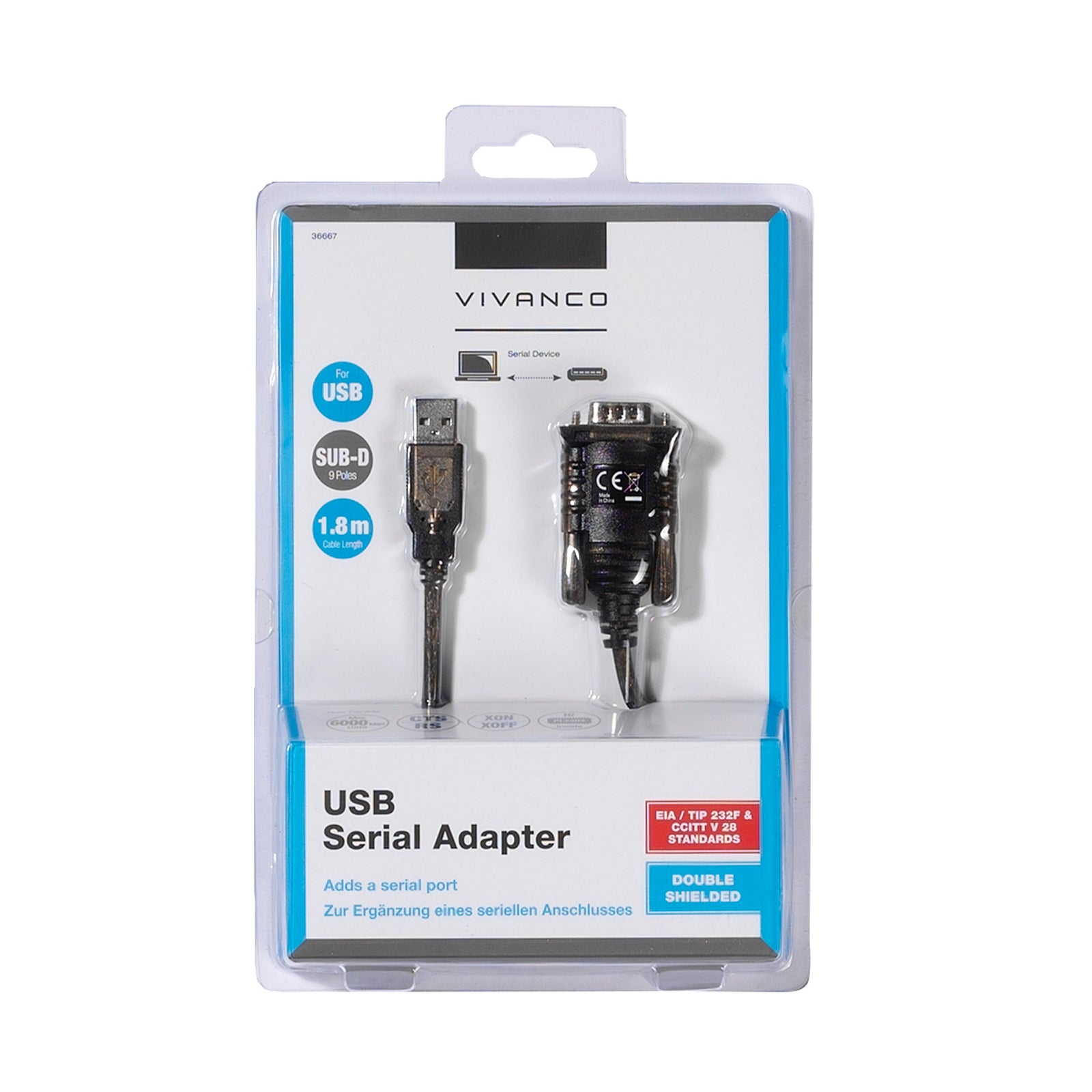 Cavo USB-A a spina Seriale, 1,8 m