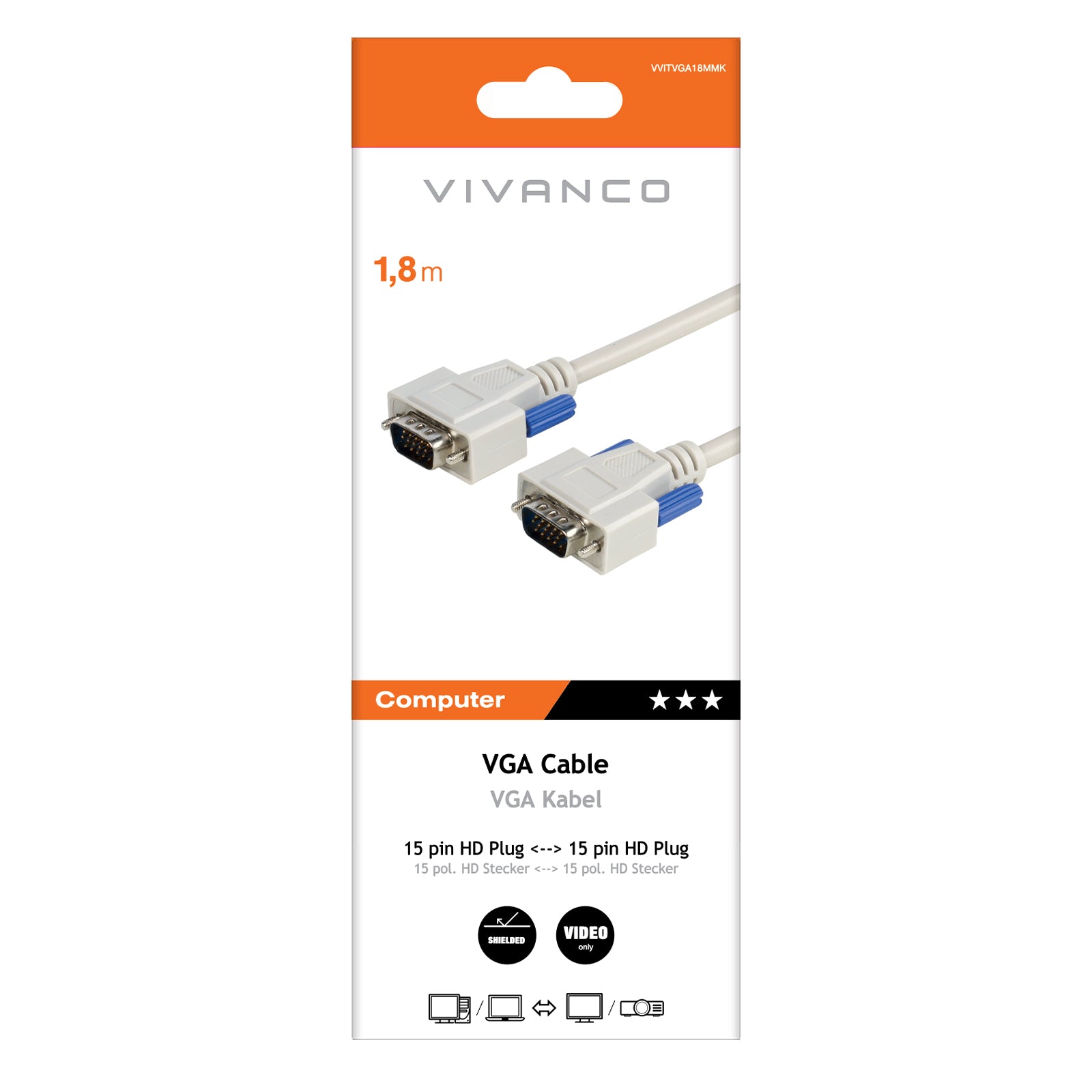 Cavo monitor VGA
