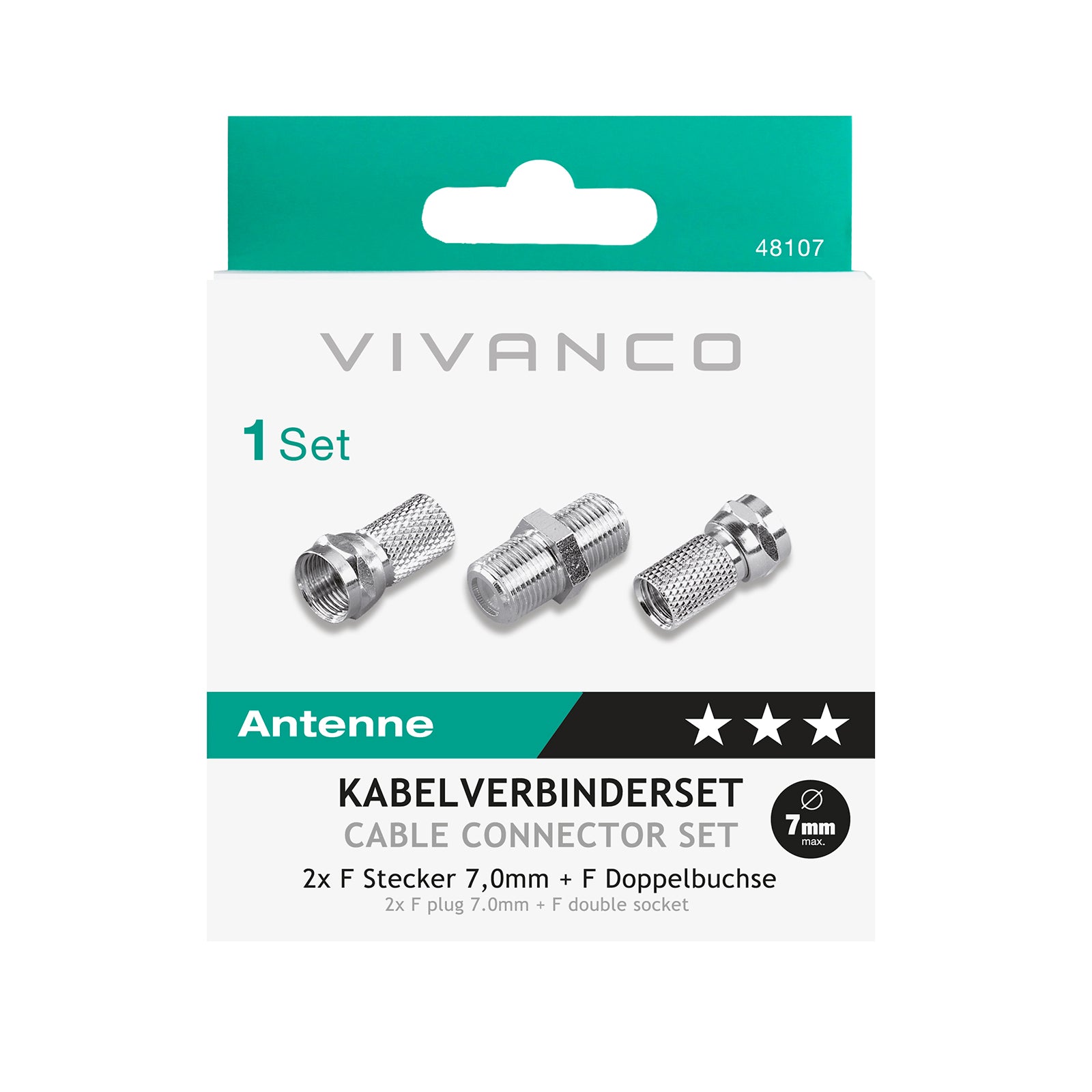 Ensemble de connecteurs pour câble coaxial de 7,0 mm