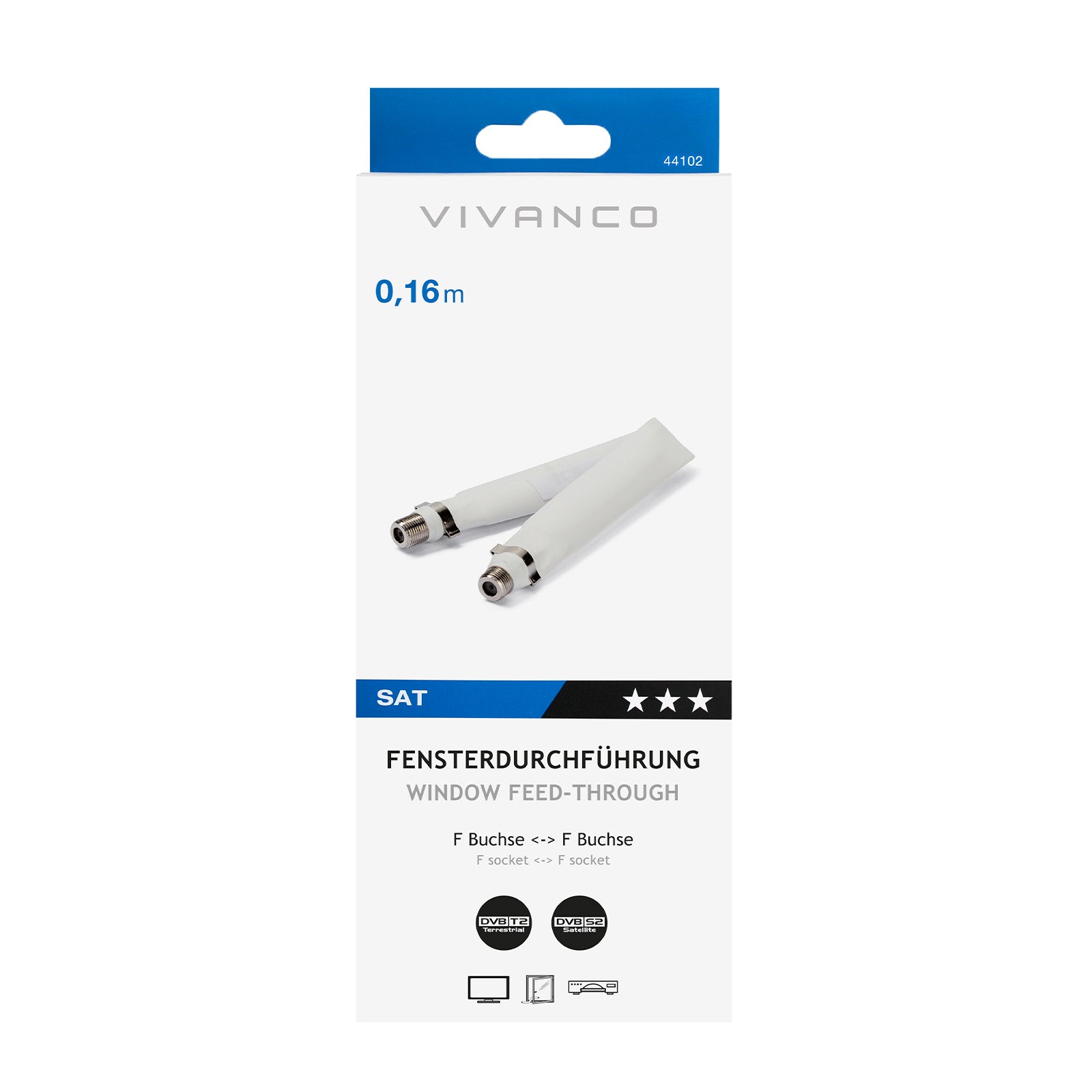 Adaptateur plat avec double prise F