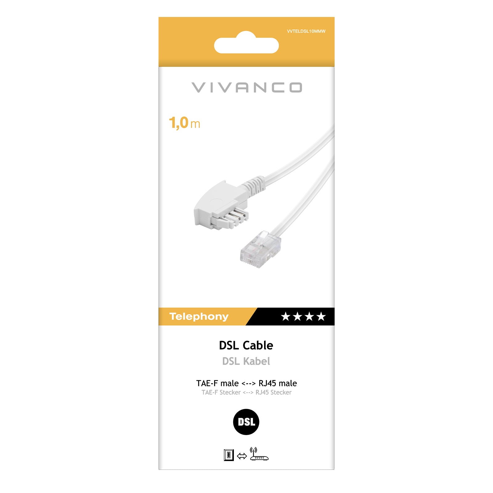 ADSL connection cable