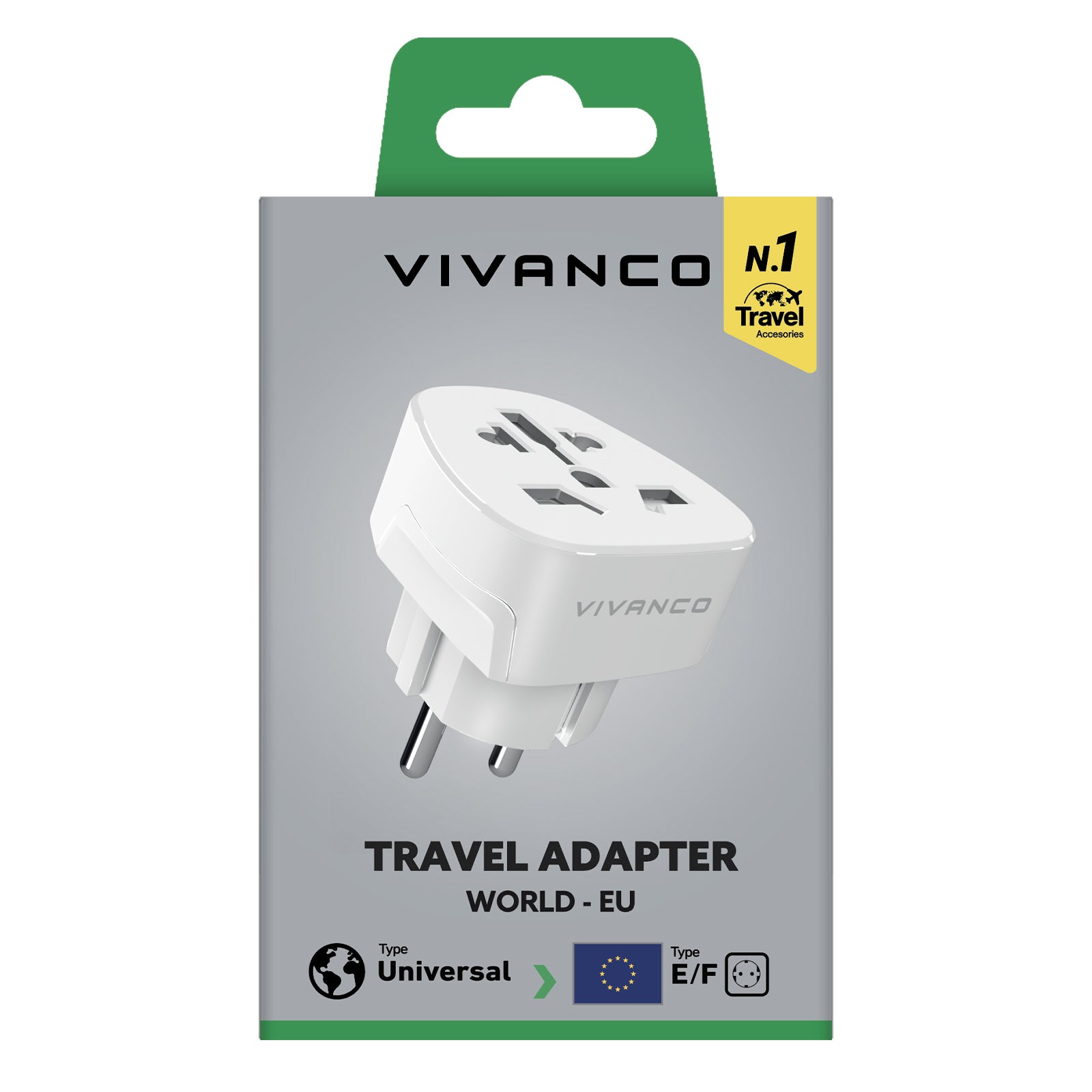 Adapter from US/UK/AU-CN/CH/IT to Schuko sockets