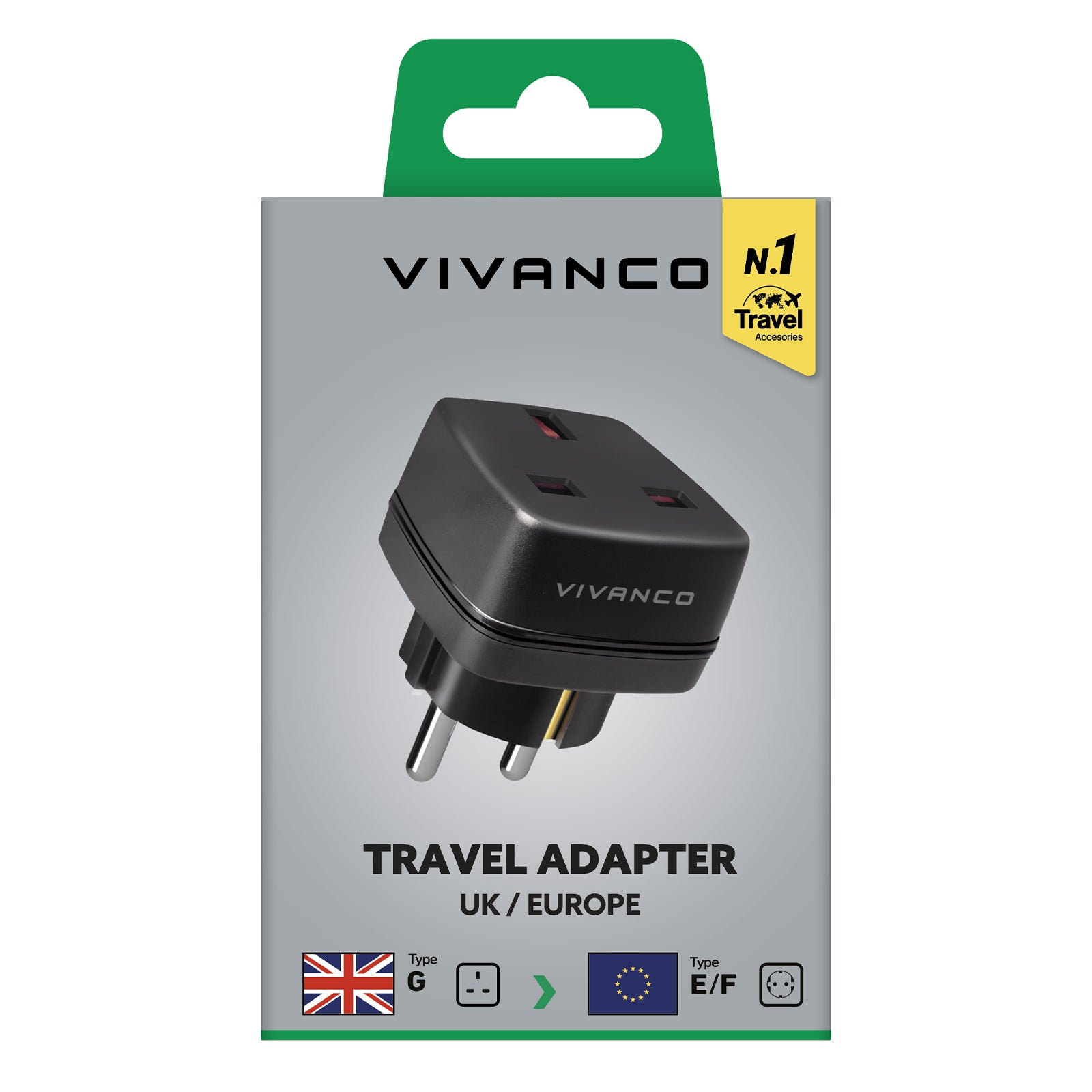 UK to Schuko travel plug