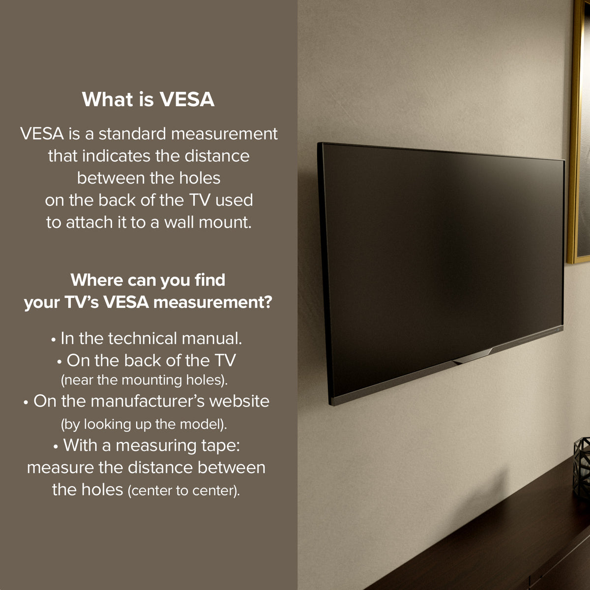 Support mural TV, TITAN, TILT, 43", 25kg, VESA 200x200