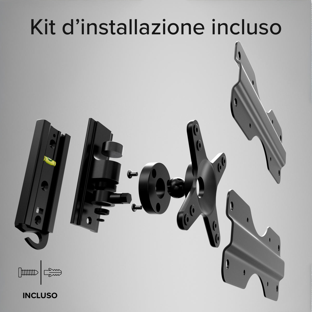 Support mural TV, TITAN, TILT, 43", 25kg, VESA 200x200