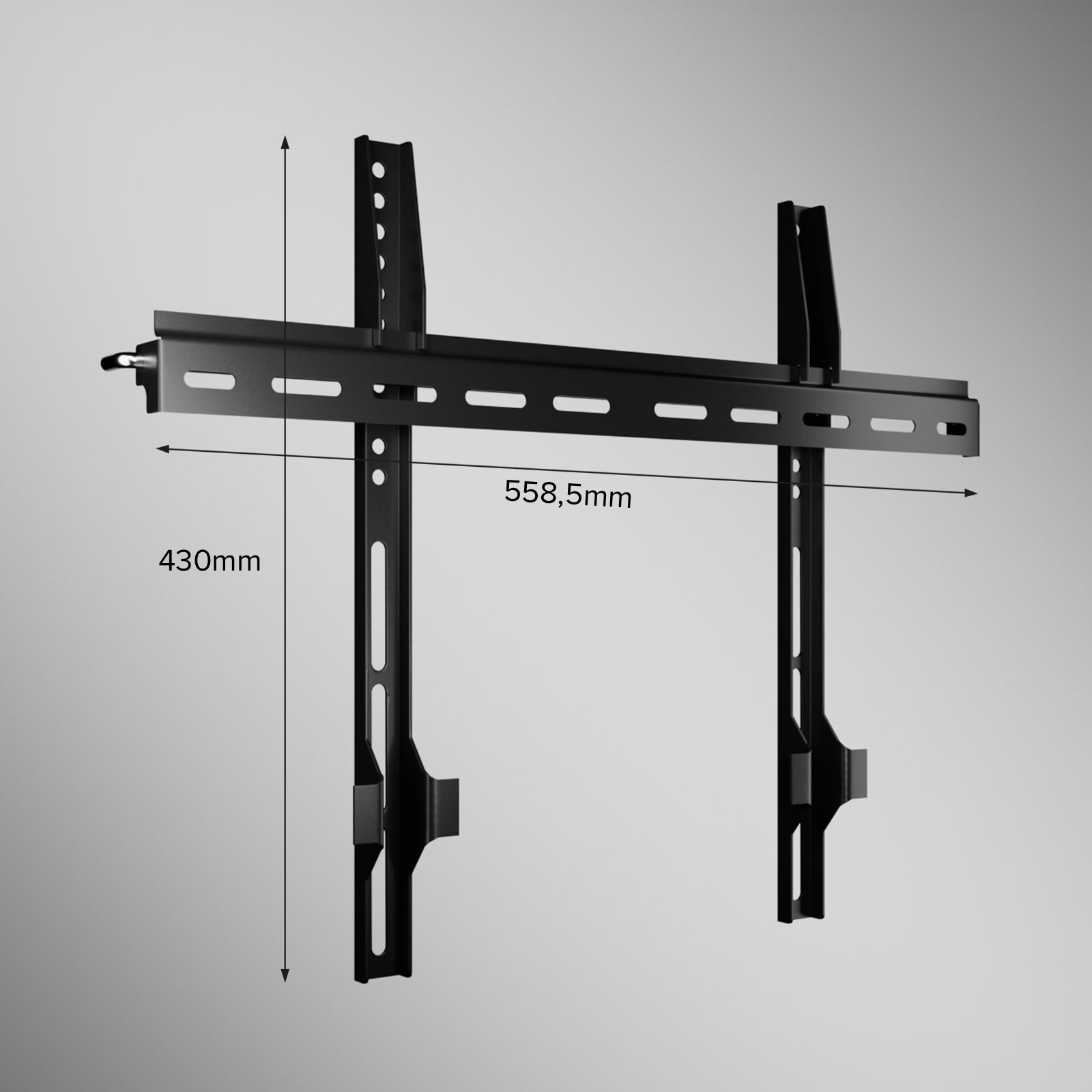TITAN Supporto TV da parete, FIXED, 65", 45kg, VESA 400x400