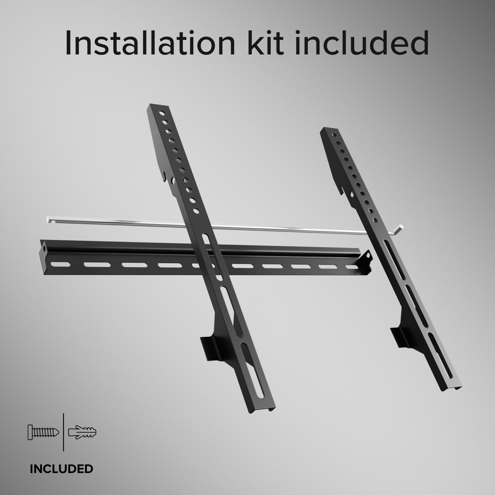 TITAN Supporto TV da parete, FIXED, 65", 45kg, VESA 400x400