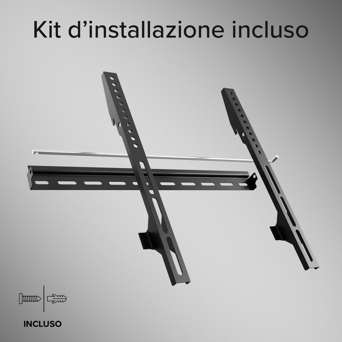 TITAN Supporto TV da parete, FIXED, 65", 45kg, VESA 400x400