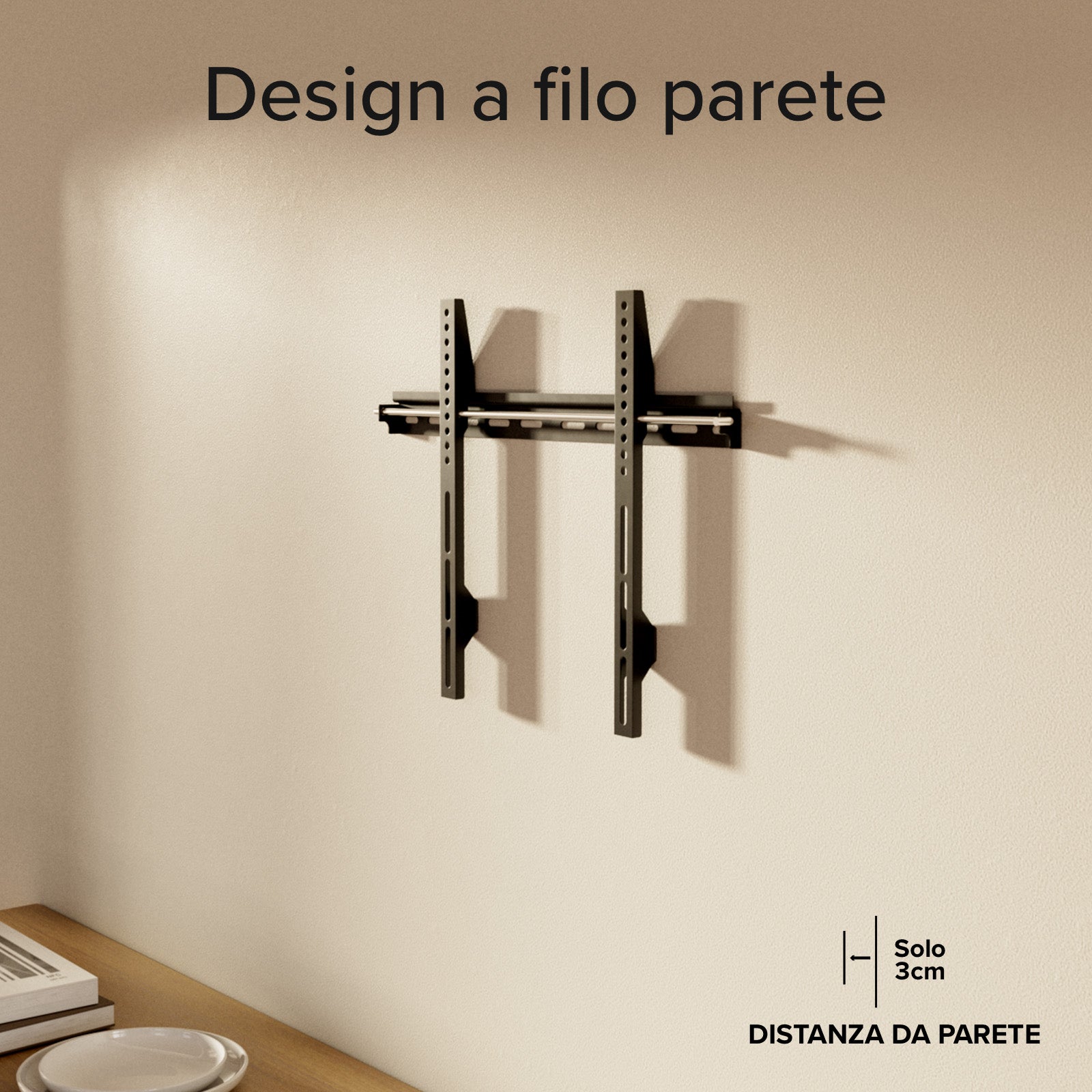 TITAN Supporto TV da parete, FIXED, 65", 45kg, VESA 400x400