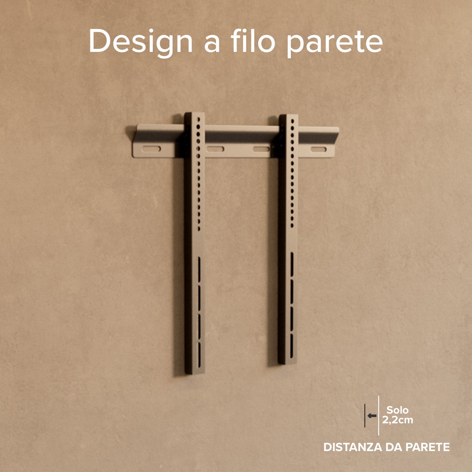 Supporto TV da parete, FIXED, 65", 45kg,VESA 400x400