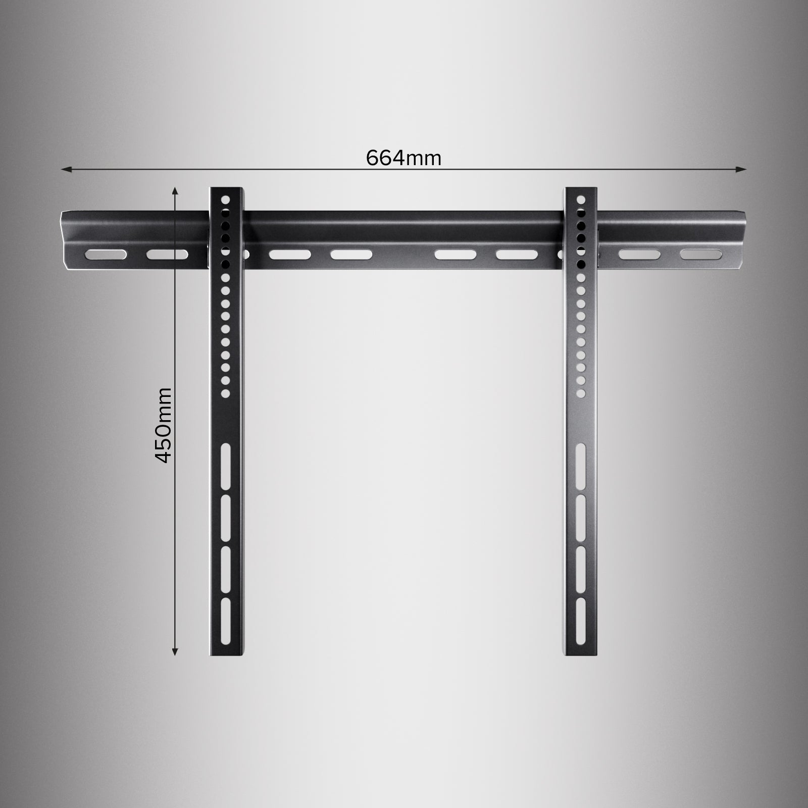 Supporto TV da parete, FIXED, 75", 50kg, VESA 600x400