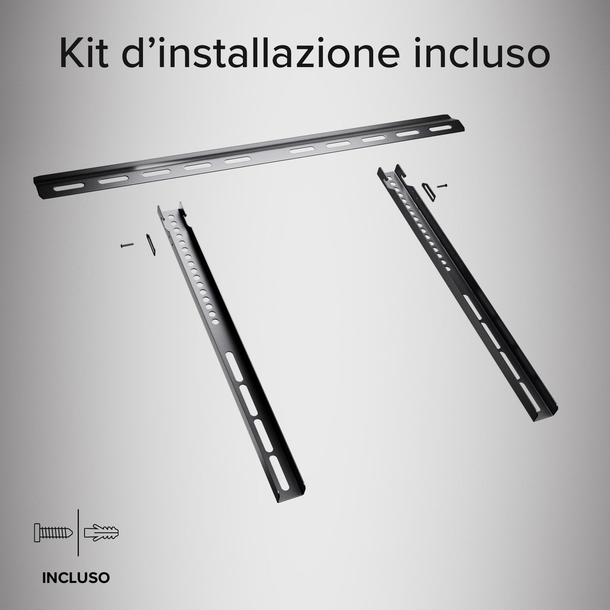 Supporto TV da parete, FIXED, 75", 50kg, VESA 600x400