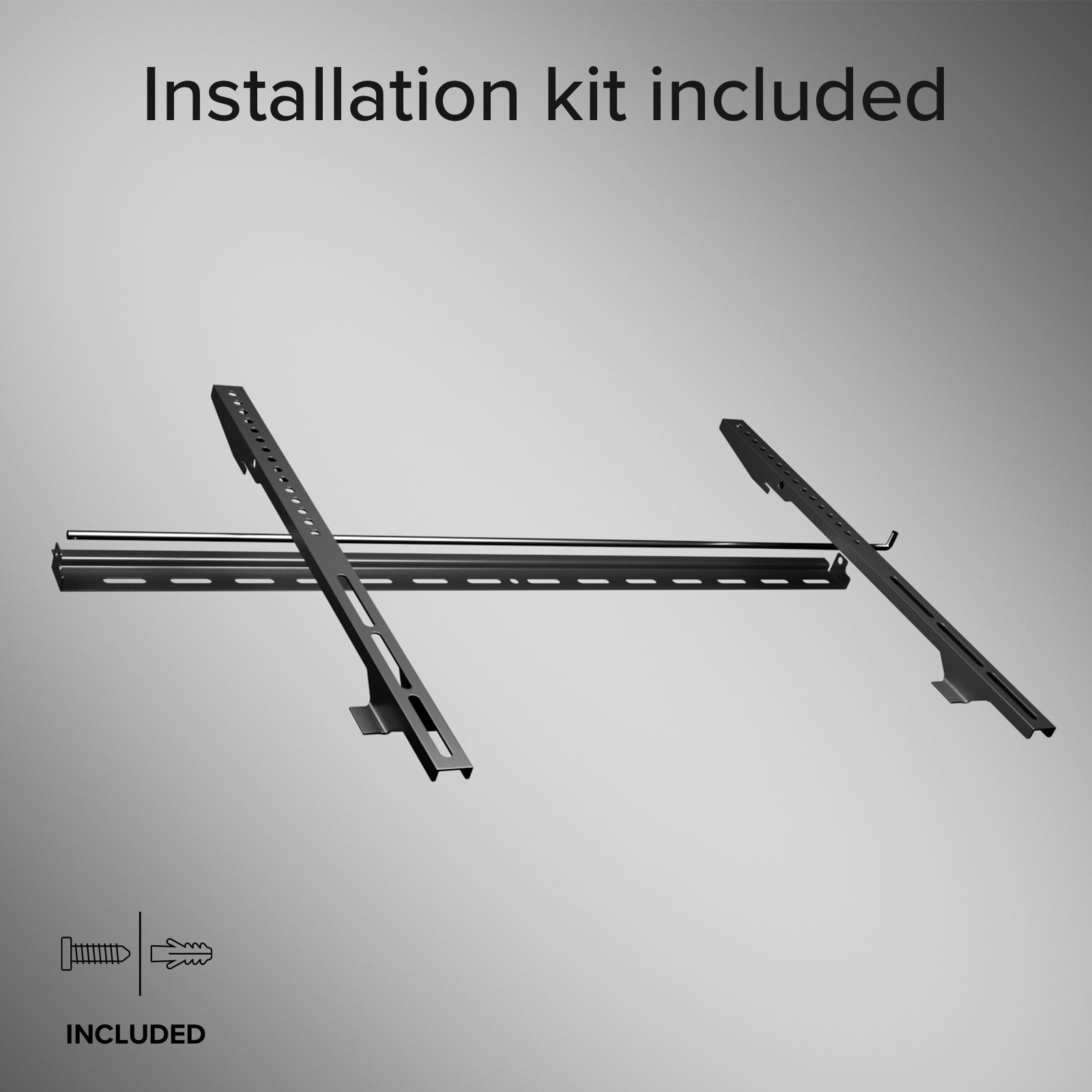 TITAN Supporto TV da parete, FIXED, 85", 75kg, VESA 800x400