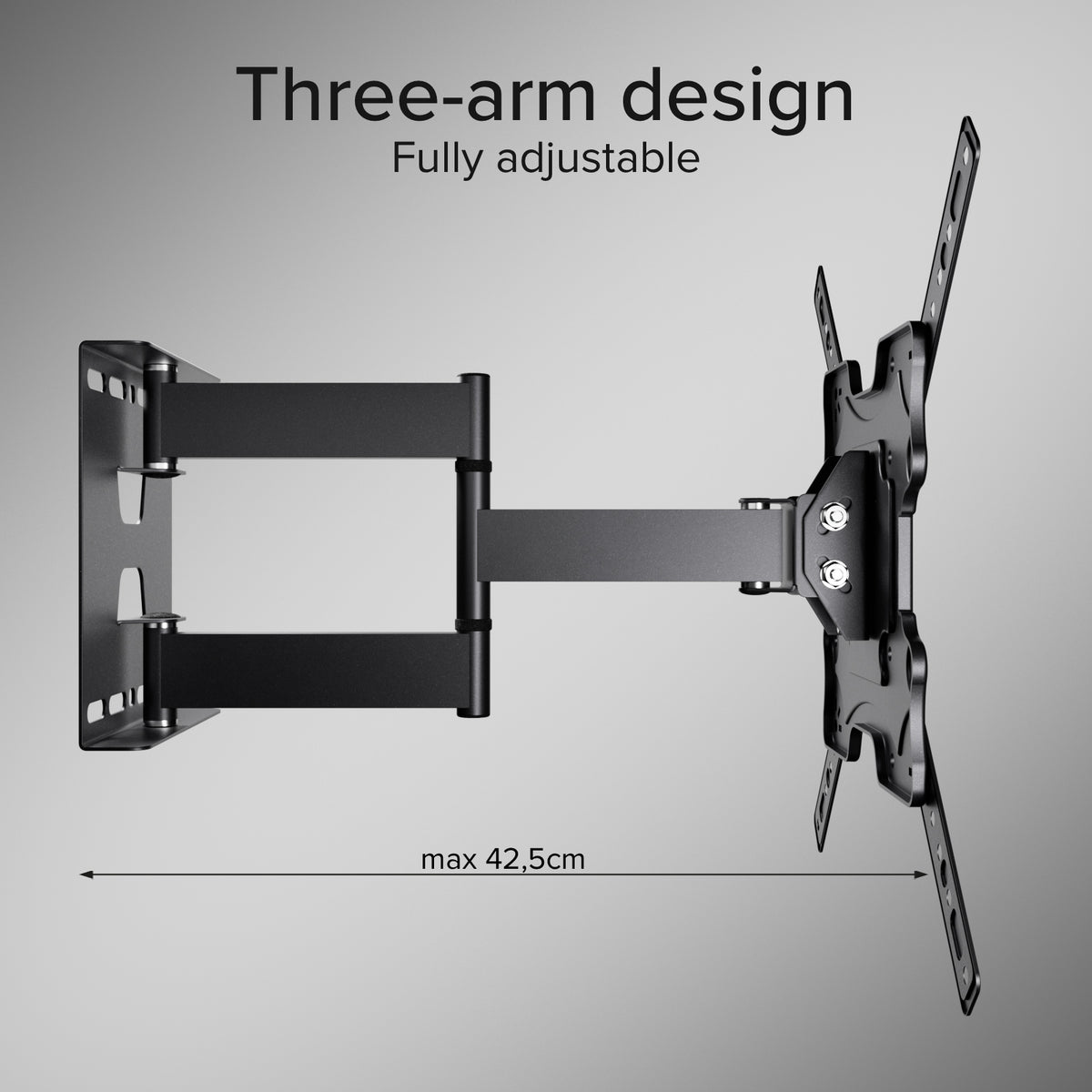 Supporto TV da parete, MOTION, 75", 45kg, VESA 400x400