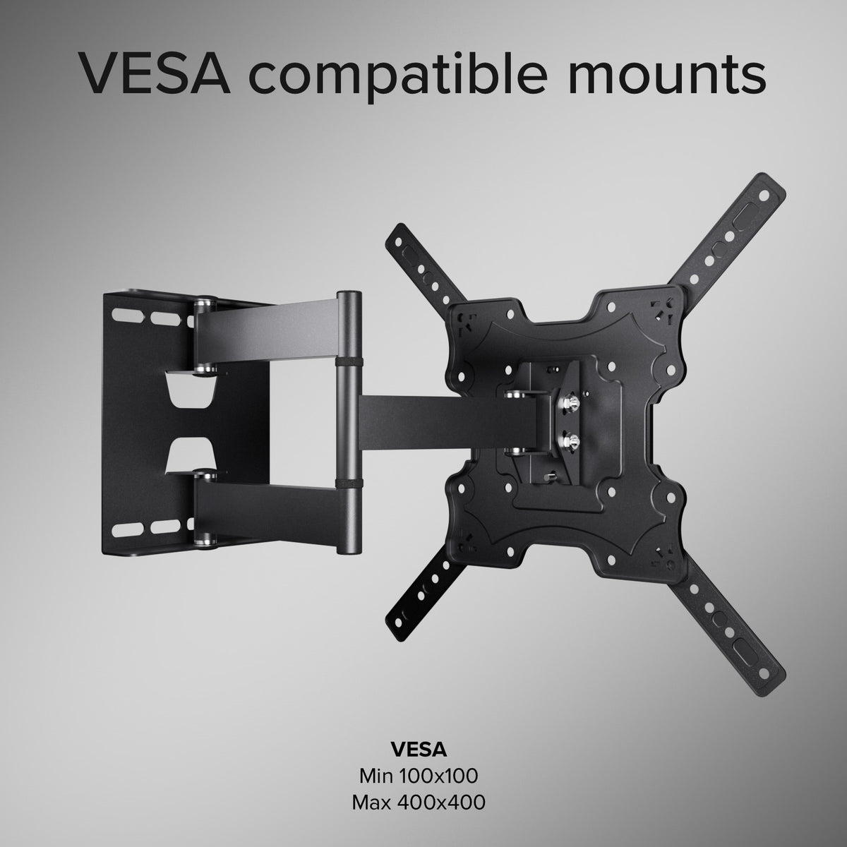 Supporto TV da parete, MOTION, 75", 45kg, VESA 400x400