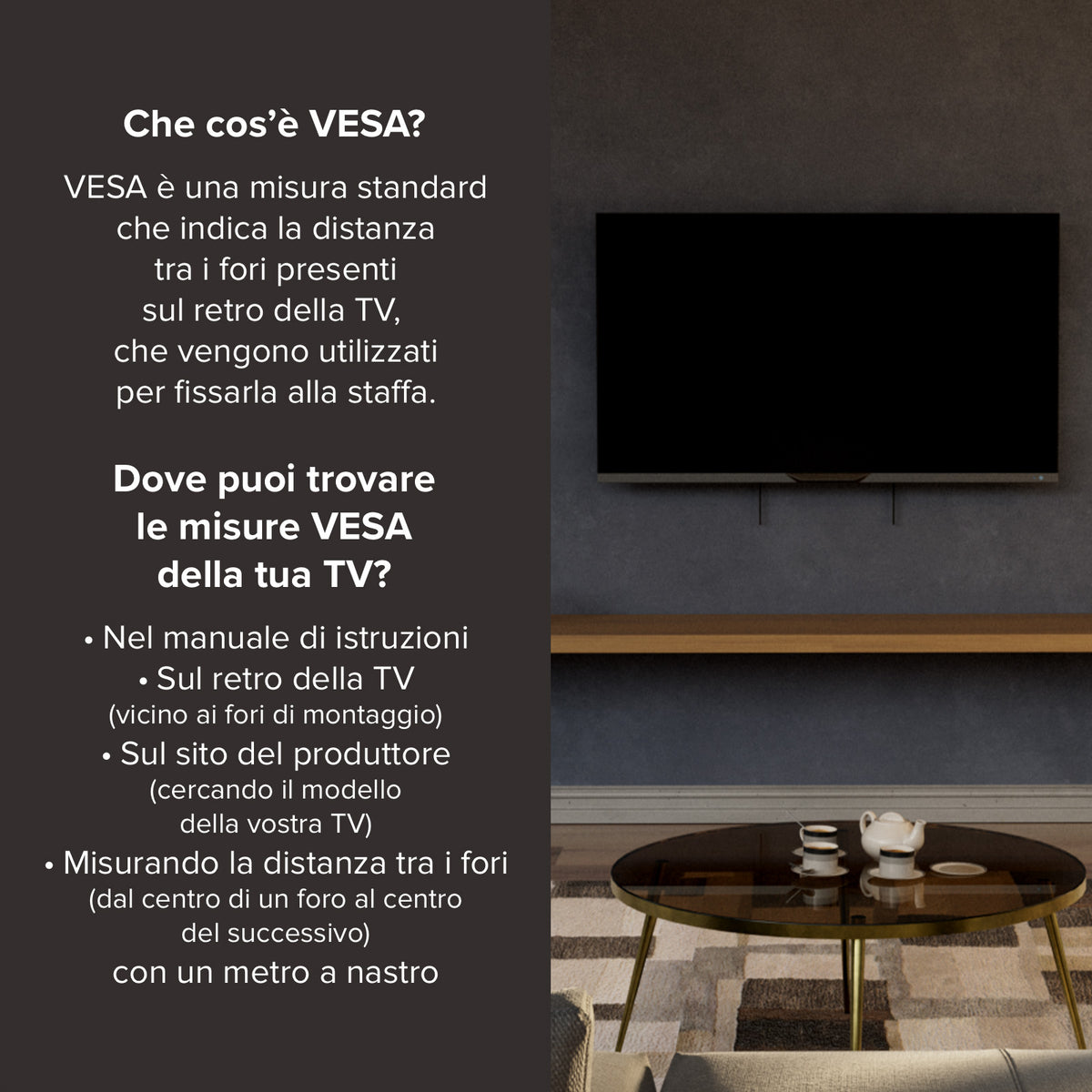 TITAN Support mural TV, TILT, 100", 80kg, VESA 600x600