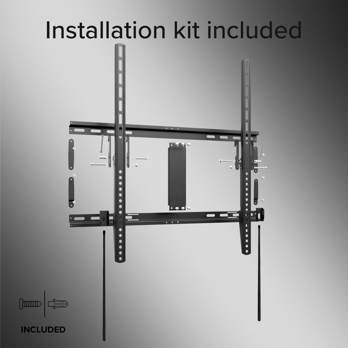 TITAN Support mural TV, TILT, 100", 80kg, VESA 600x600