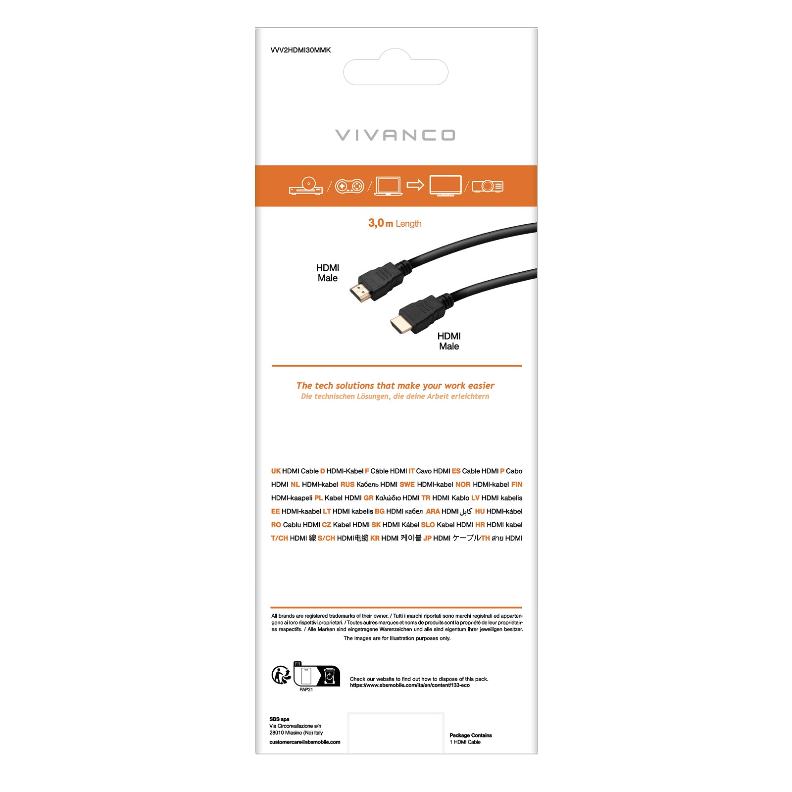 Cavo HDMI ad alta velocità con Ethernet