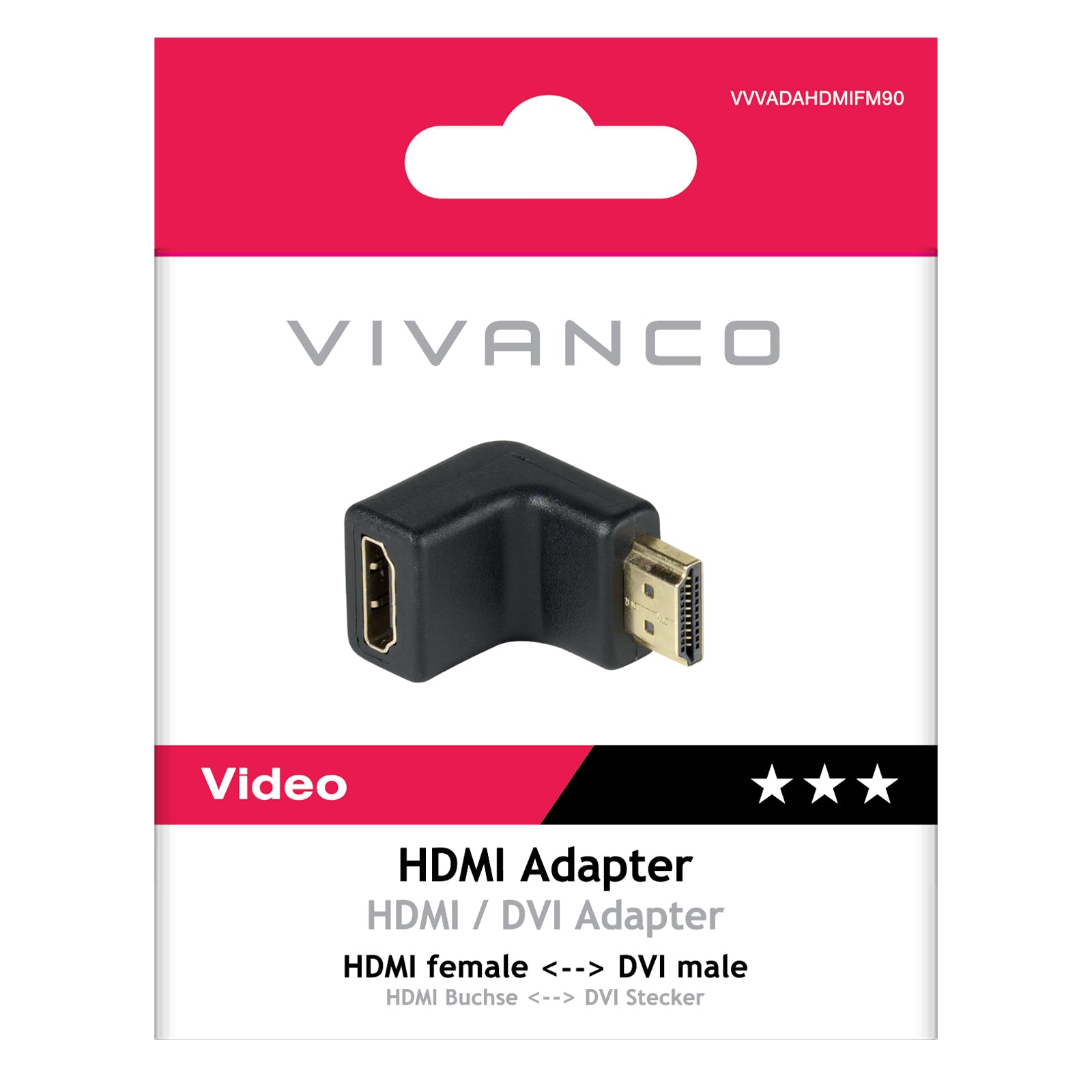 Adattatore ad angolo HDMI a 90°