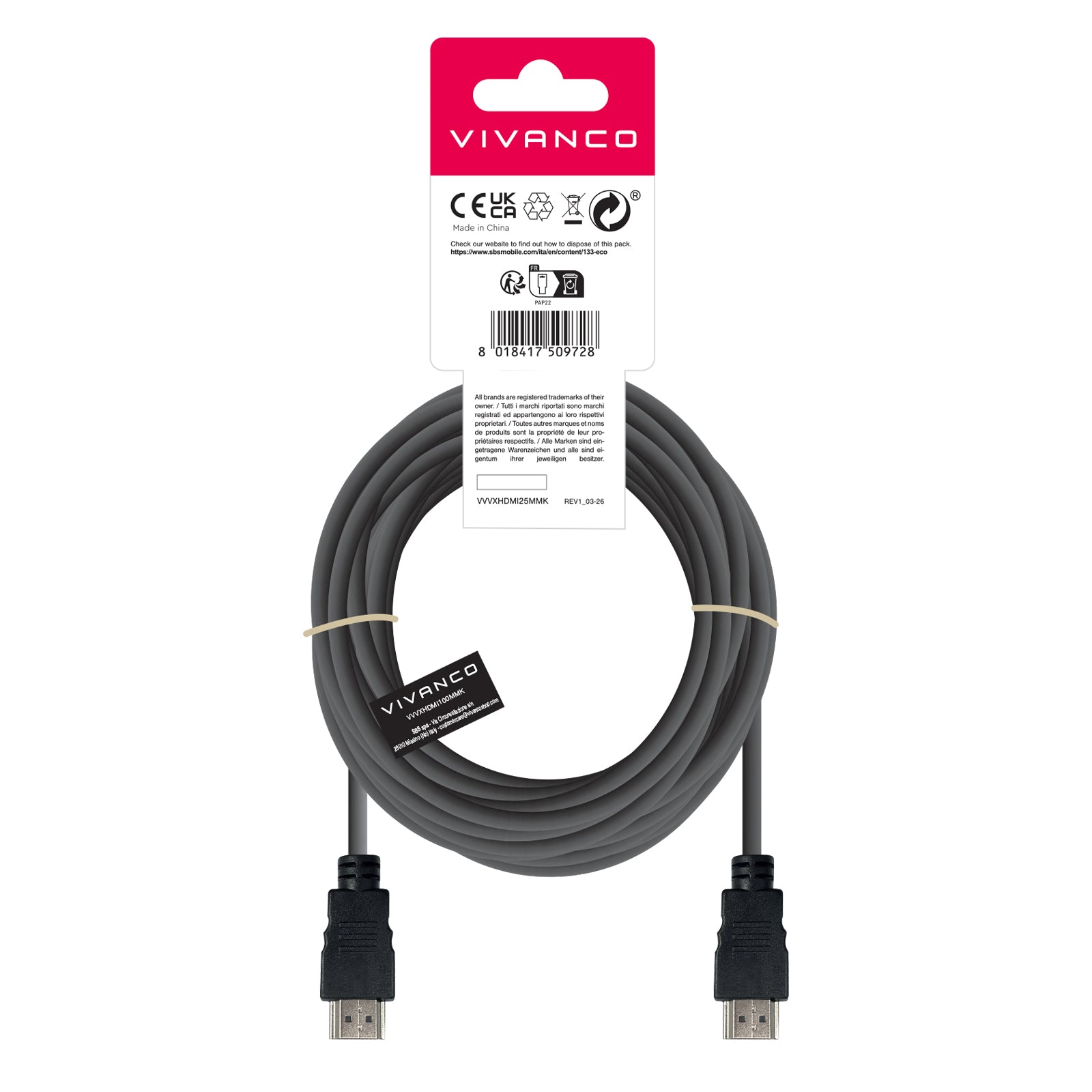 Cavo HDMI ad alta velocità con Ethernet