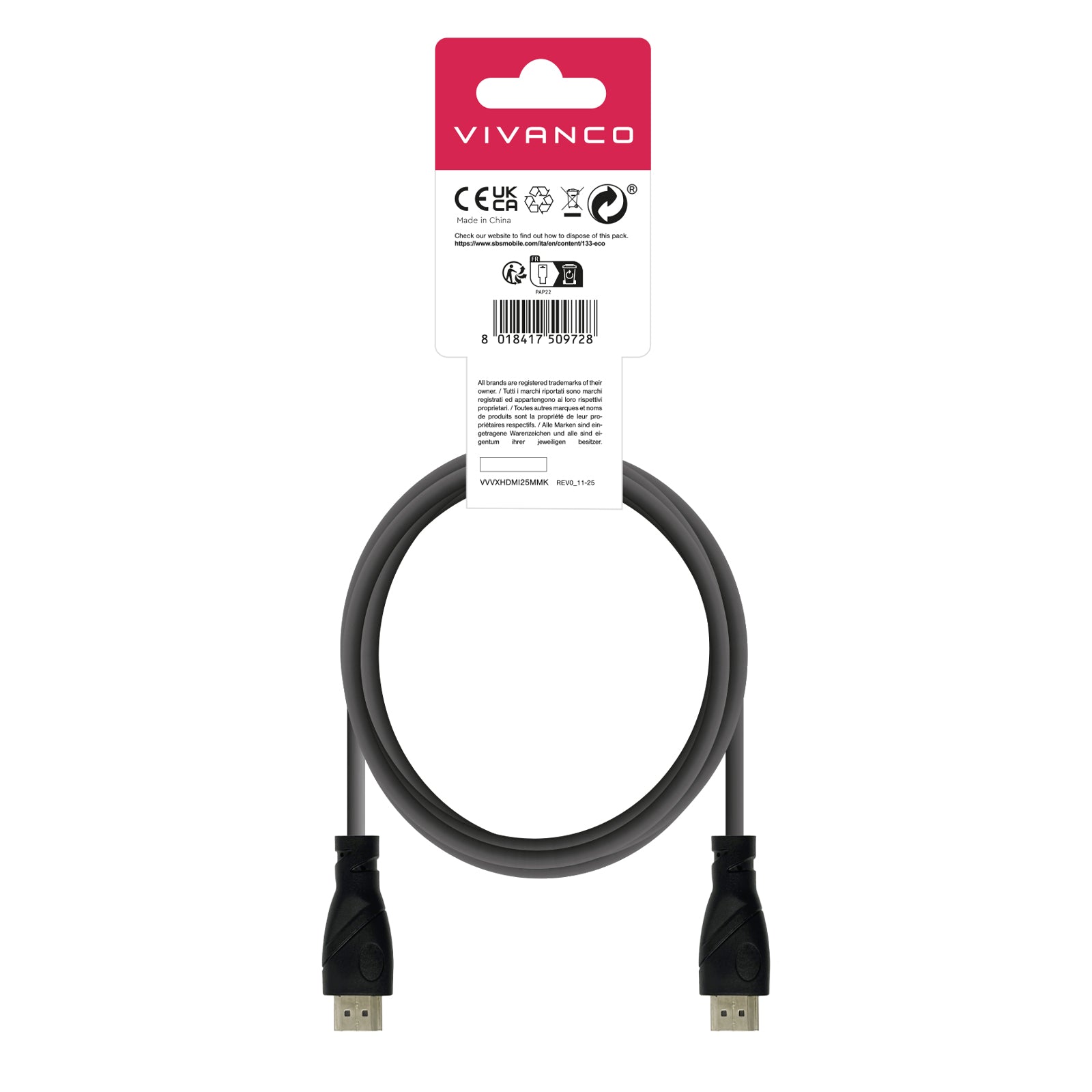 Cavo HDMI ad alta velocità con Ethernet