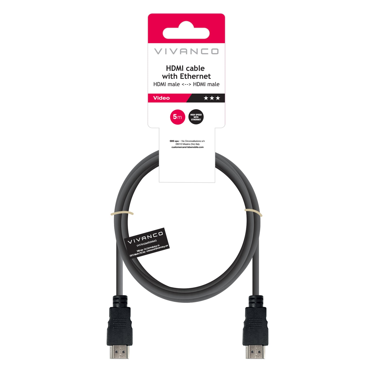 Cavo HDMI 2.0 placcato oro